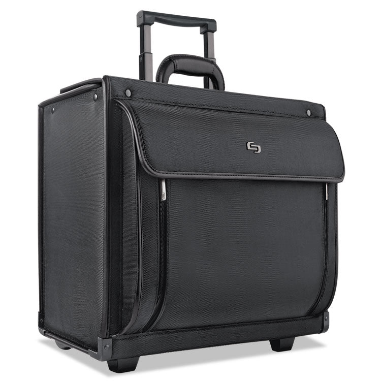 Classic Rolling Catalog Case, Fits Devices Up to 16", Polyester, 18 x 8 x 14, Black 2