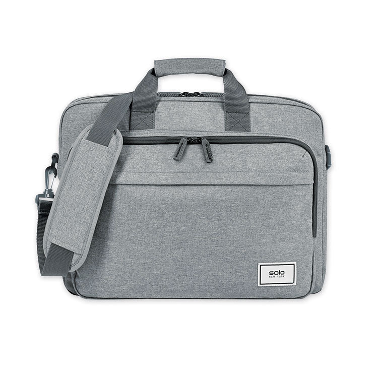 Sustainable Re:cycled Collection Laptop Bag, Fits Devices Up to 15.6", Recycled PET Polyester, 16.25 x 4.5 x 12, Gray 1