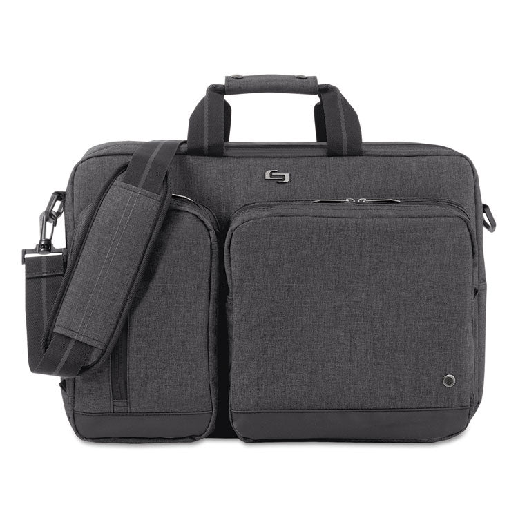 Urban Hybrid Briefcase, Fits Devices Up to 15.6", Polyester, 16.75" x 4" x 12", Gray 1