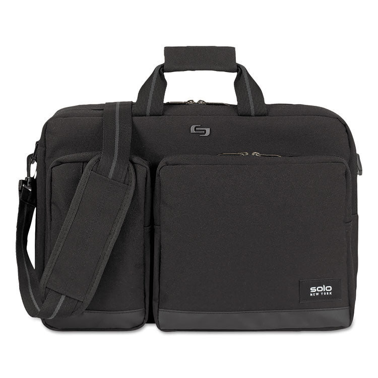 Urban Hybrid Briefcase, Fits Devices Up to 15.6", Polyester, 5 x 17.25 x 17.24, Black 1