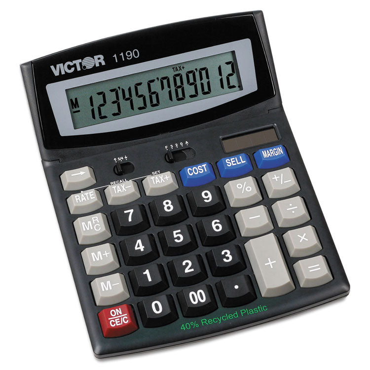 1190 Executive Desktop Calculator, 12-Digit Lcd 1