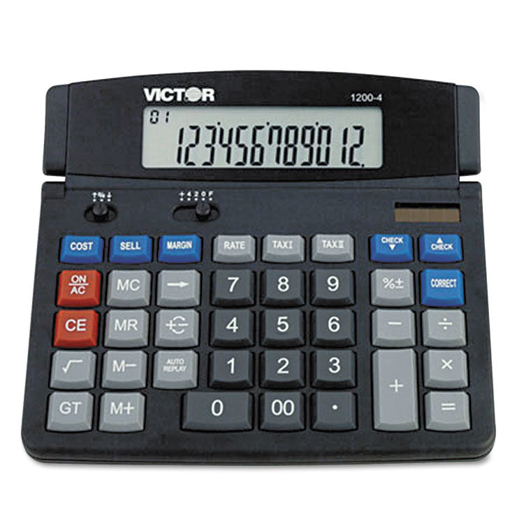 1200-4 Business Desktop Calculator, 12-Digit Lcd 2