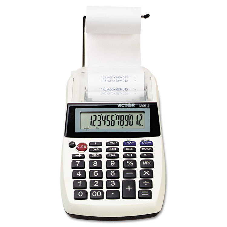 1205-4 Palm/desktop One-Color Printing Calculator, Black Print, 2 Lines/sec 2