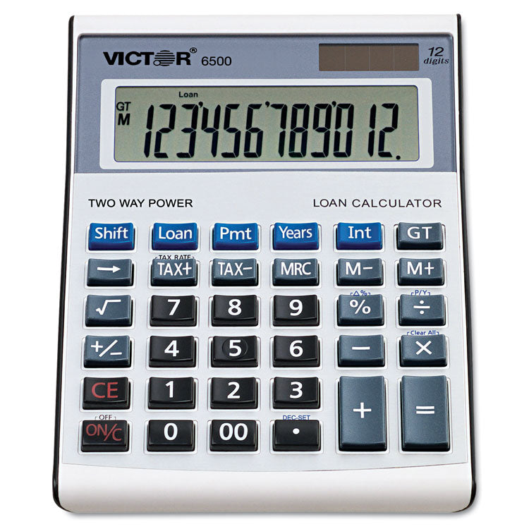 6500 Executive Desktop Loan Calculator, 12-Digit Lcd 1