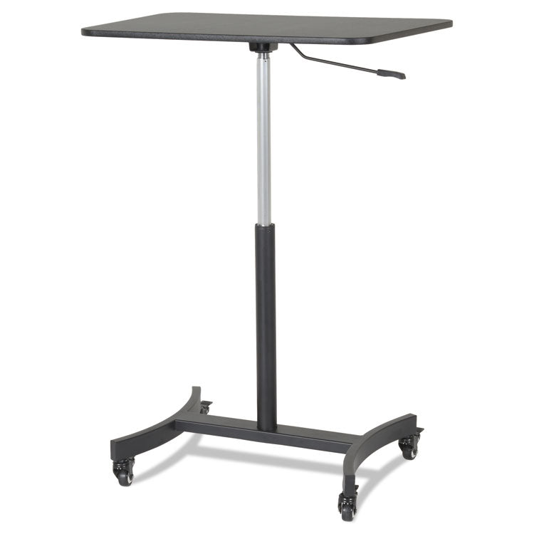 Dc500 High Rise Collection Mobile Adjustable Standing Desk, 30.75" X 22" X 29" To 44", Black 3