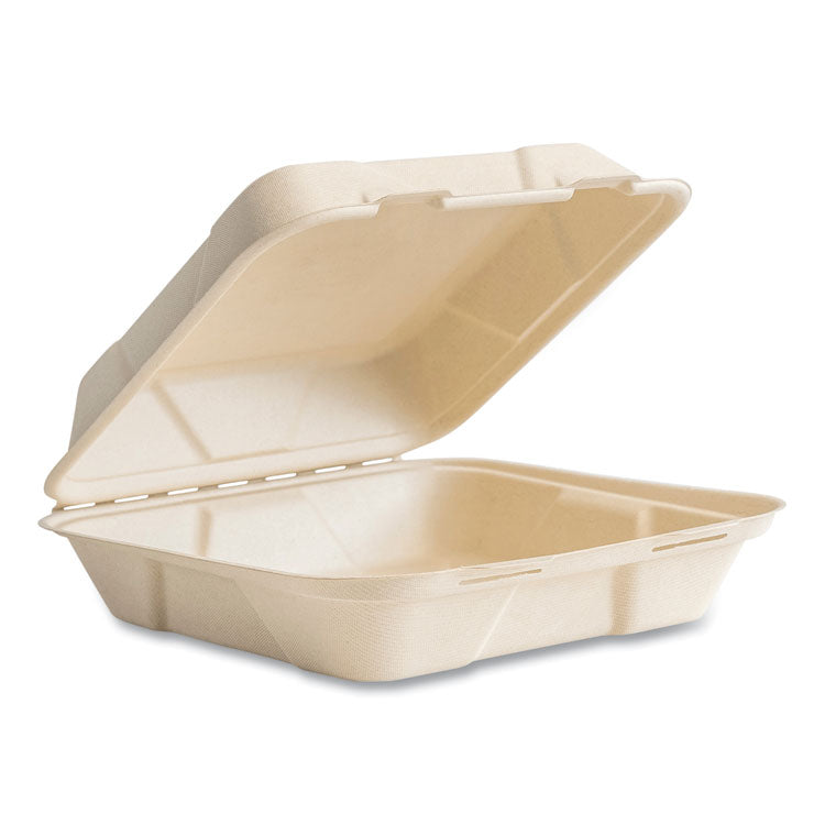 Nourish Molded Fiber Takeout Container, 9 x 10 x 2, Natural, Sugarcane, 200/Carton 1