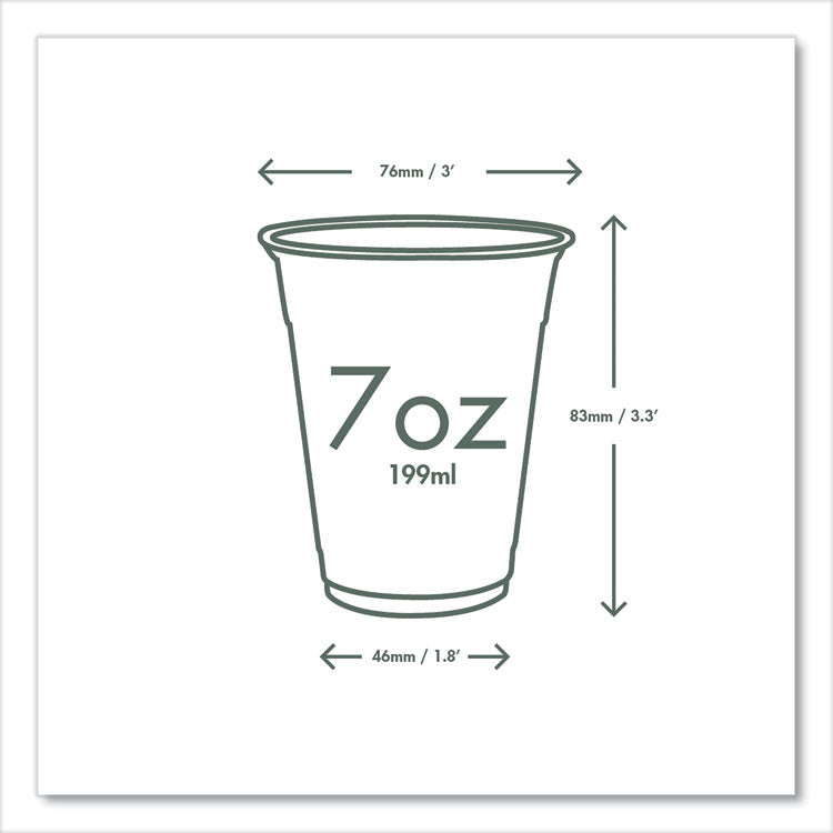 76-Series Cold Cup, 7 oz, Clear/Green, 1,000/Carton 5