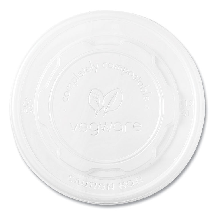 115-Series Flat Hot Lids, For Use With 115-Series Soup Containers, White, Plastic, 500/Carton 1