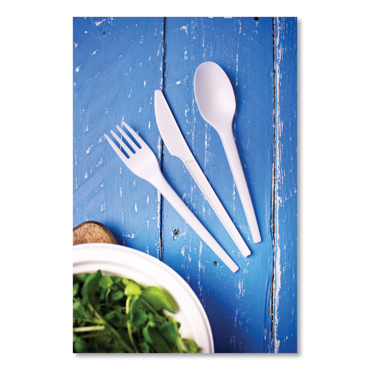 White CPLA Cutlery, Fork, 1,000/Carton 5