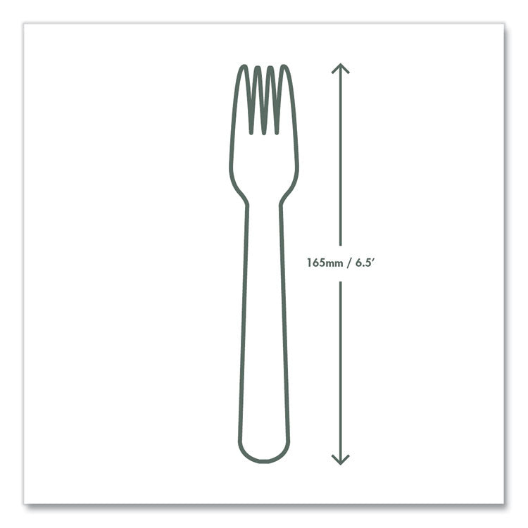 White CPLA Cutlery, Fork, 1,000/Carton 6