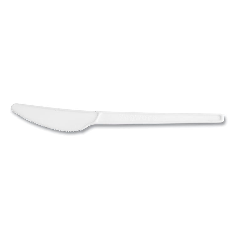 White CPLA Cutlery, Knife, 1,000/Carton 1