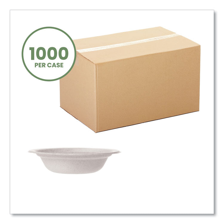 Nourish Molded Fiber Tableware, Bowl, 12 oz, White, 1,000/Carton 2