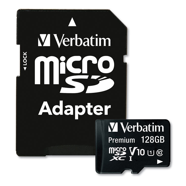 128gb Premium Microsdxc Memory Card With Adapter, Uhs-I V10 U1 Class 10, Up To 90mb/s Read Speed 1