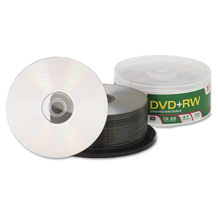 Dvd+rw Rewritable Disc, 4.7 Gb, 4x, Spindle, Silver, 30/pack 3