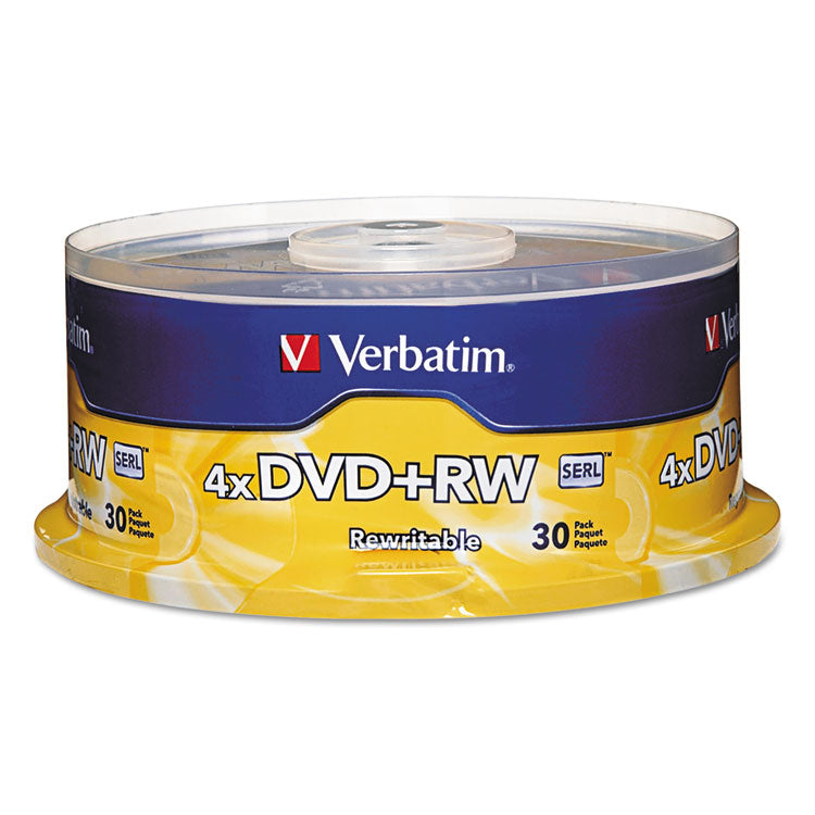 Dvd+rw Rewritable Disc, 4.7 Gb, 4x, Spindle, Silver, 30/pack 1