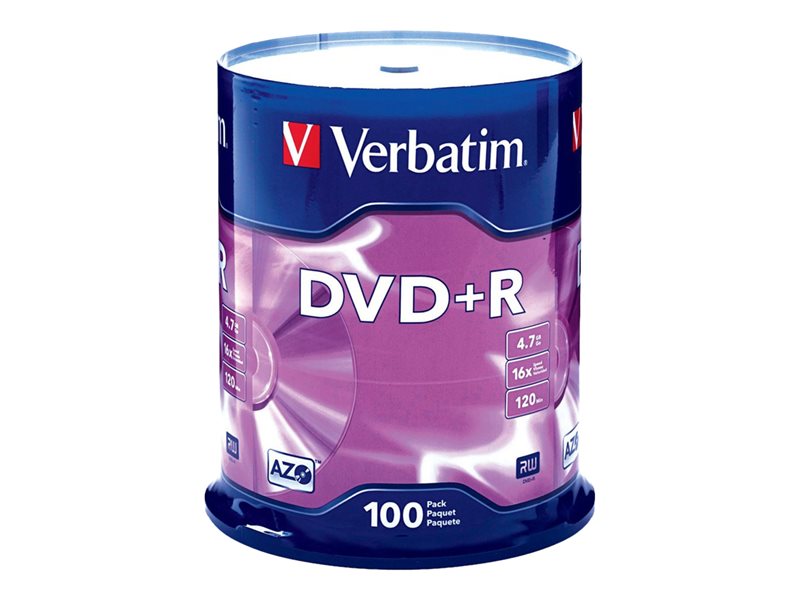 VERBATIM DVD-R BRAND SLV,50PK 4.7GB/16X SPINDLE 1