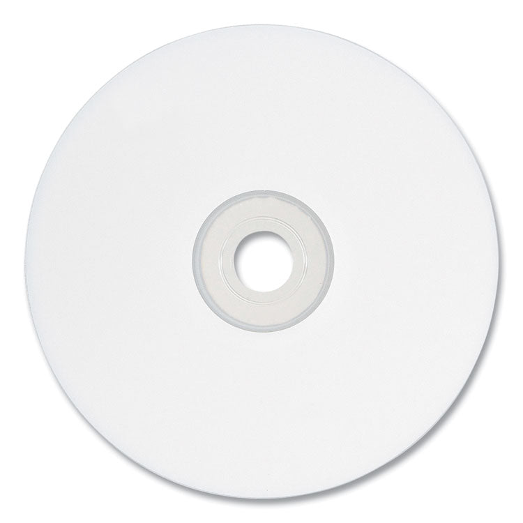 CD-R Printable Recordable Disc, 700 MB/80 min, 52x, Spindle, White, 100/Pack 2