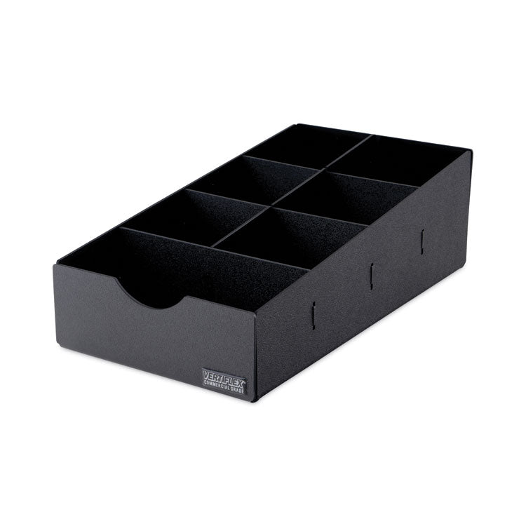 Condiment Caddy, 7 Compartments, 8.75 x 16 x 5.25, Black 2