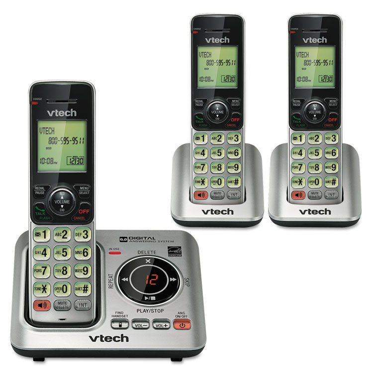 Cs6629-3 Cordless Digital Answering System, Base And 2 Additional Handsets 1