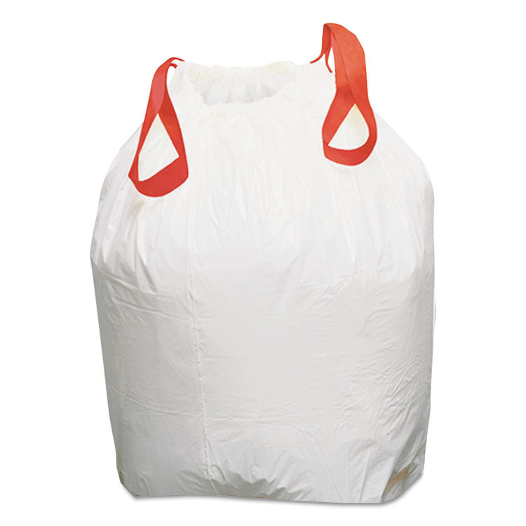 Heavy-Duty Trash Bags, 13 gal, 0.9 mil, 24.5" x 27.38", White, 50 Bags/Roll, 4 Rolls/Box 2