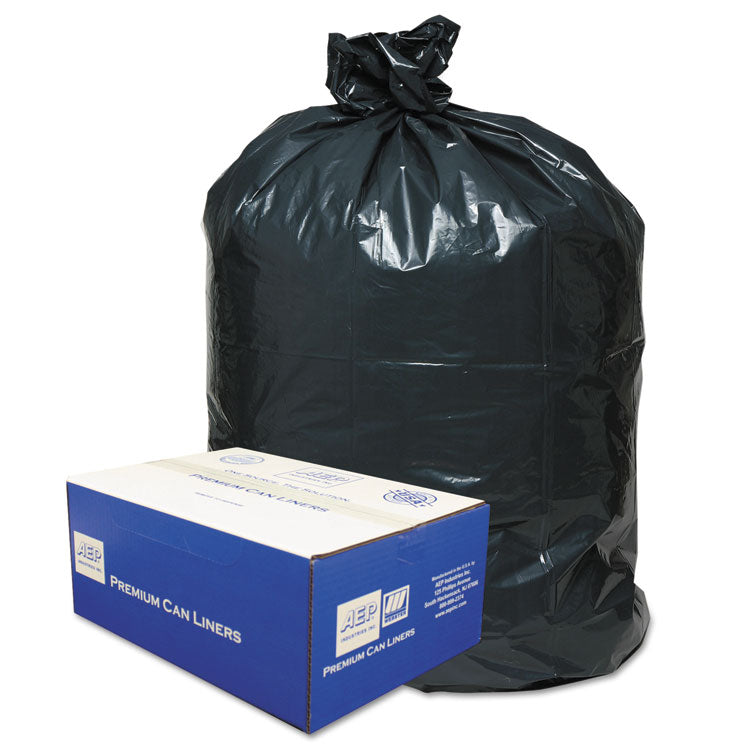 Linear Low-Density Can Liners, 30 gal, 0.71 mil, 30" x 36", Black, 25 Bags/Roll, 10 Rolls/Carton 1