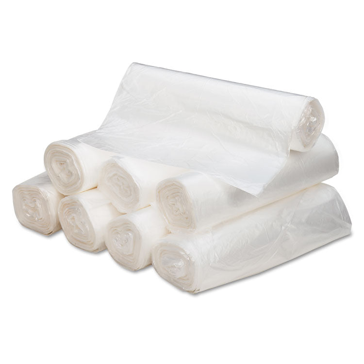 Can Liners, 56 gal, 16 mic, 43" x 48", Natural, 20 Bags/Roll, 10 Rolls/Carton 2