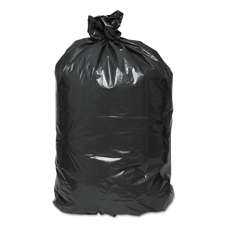 Linear Low Density Recycled Can Liners, 33 gal, 1.25 mil, 33" x 39", Black, 10 Bags/Roll, 10 Rolls/Carton 2