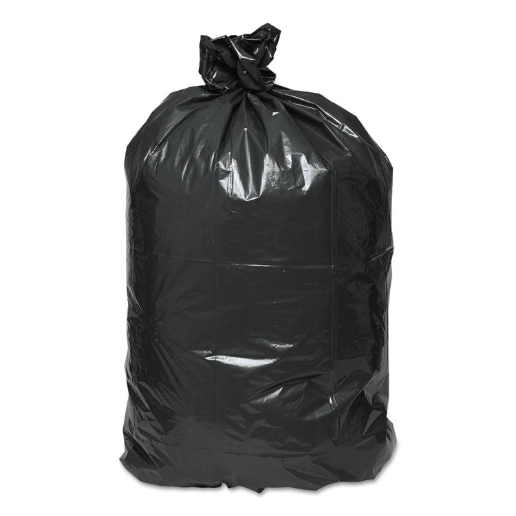 Linear Low Density Recycled Can Liners, 56 gal, 1.25 mil, 43" x 48", Black, 10 Bags/Roll, 10 Rolls/Carton 2