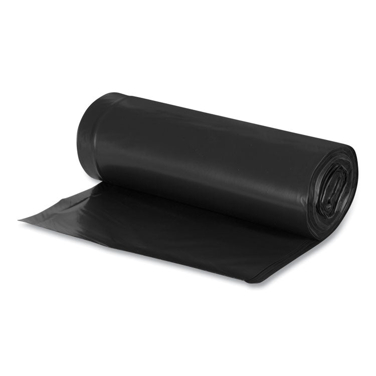 Linear Low Density Recycled Can Liners, 60 gal, 1.25 mil, 38" x 58", Black, 10 Bags/Roll, 10 Rolls/Carton 4