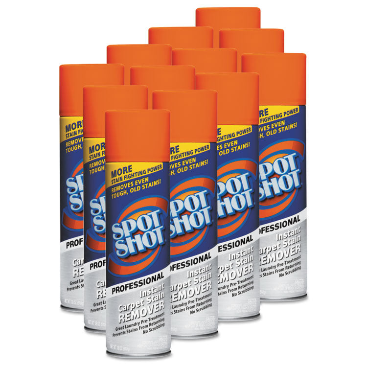 Spot Shot Professional Instant Carpet Stain Remover, 18 Oz Aerosol Spray, 12/carton 2