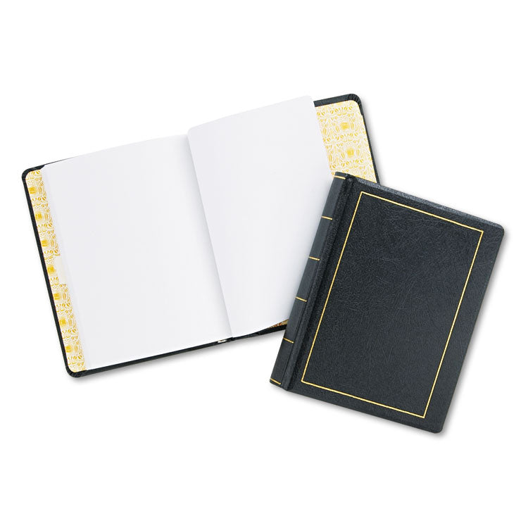 Looseleaf Corporation Minute Book, 1-Subject, Unruled, Black/Gold Cover, (250) 11 x 8.5 Sheets 1