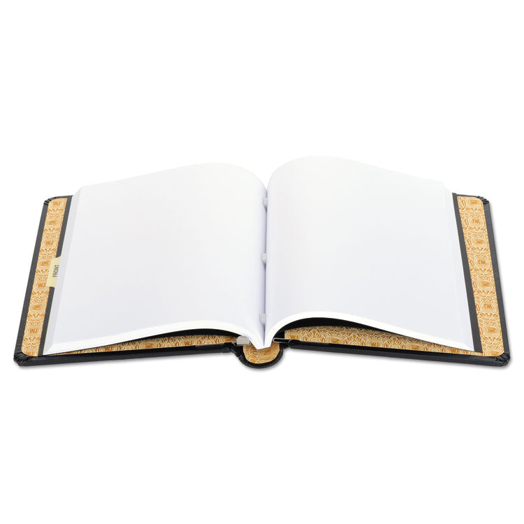 Looseleaf Corporation Minute Book, 1-Subject, Unruled, Black/Gold Cover, (250) 11 x 8.5 Sheets 3