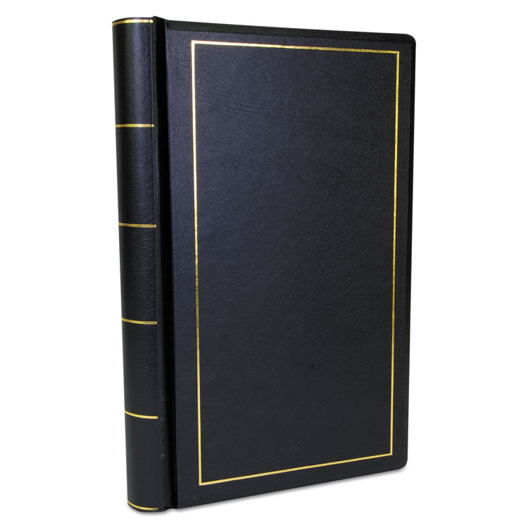 Looseleaf Corporation Minute Book, 1-Subject, Unruled, Black/Gold Cover, (250) 14 x 8.5 Sheets 2