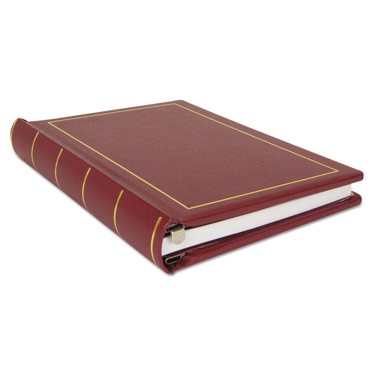 Looseleaf Corporation Minute Book, 1-Subject, Unruled, Red/Gold Cover, (250) 11 x 8.5 Sheets 5