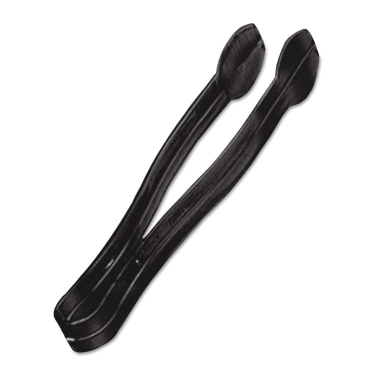 Plastic Tongs, 9 Inches, Black, 48/case 1