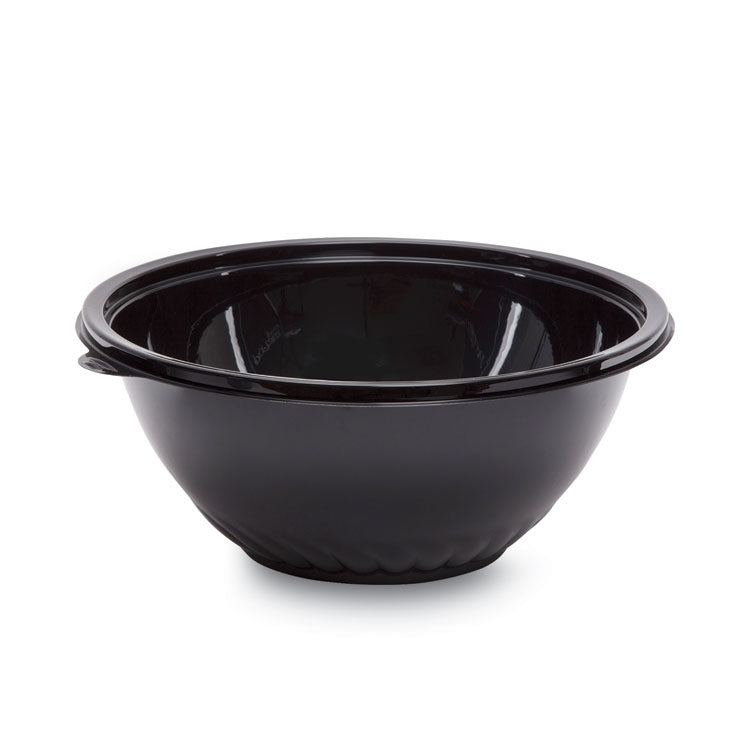 Caterline Pack N' Serve Plastic Bowl, 160 Oz, 12" Diameter X 5"h, Black, 25/carton 1