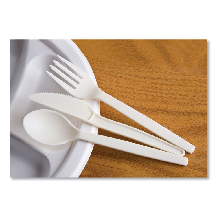 EcoSense Renewable Plant Starch Cutlery, Knife, 7", 50/Pack, 20 Packs/Carton 6