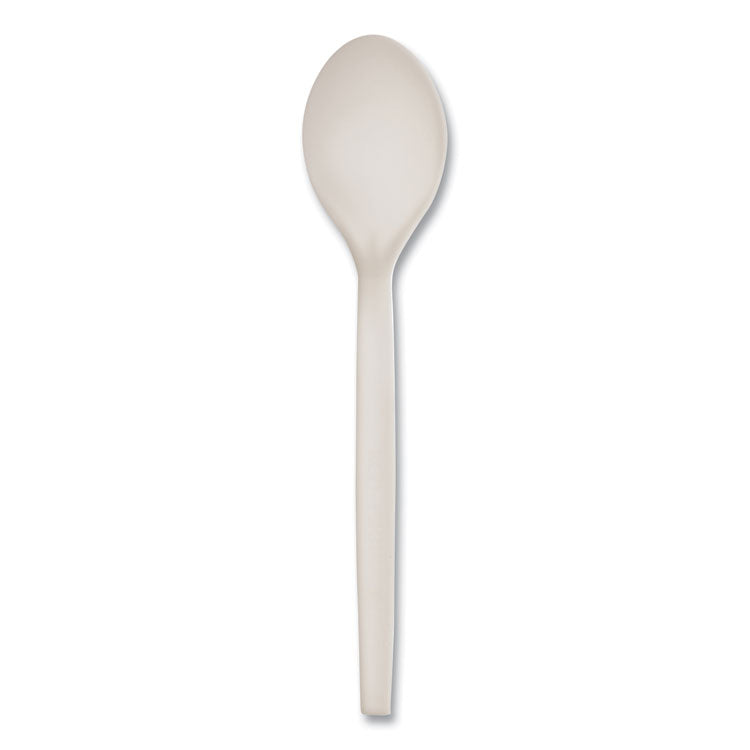 EcoSense Renewable Plant Starch Cutlery, Spoon, 7", 50/Pack, 20 Packs/Carton 6