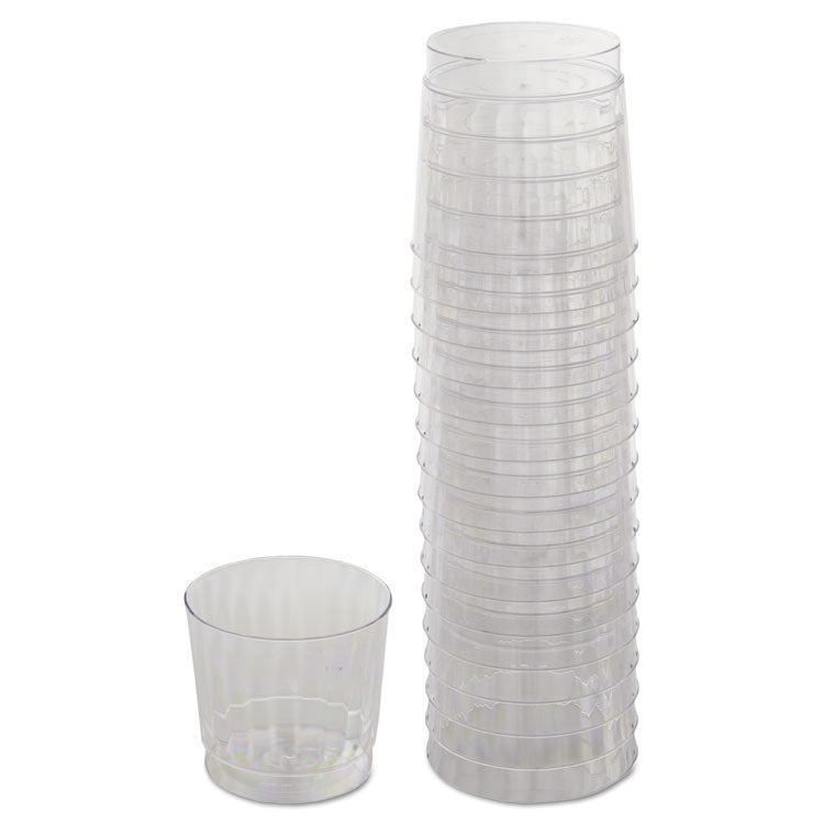 Classicware Tumblers, 9 Oz, Plastic, Clear, Rocks Glass, 16/bag, 15 Bag/carton 1