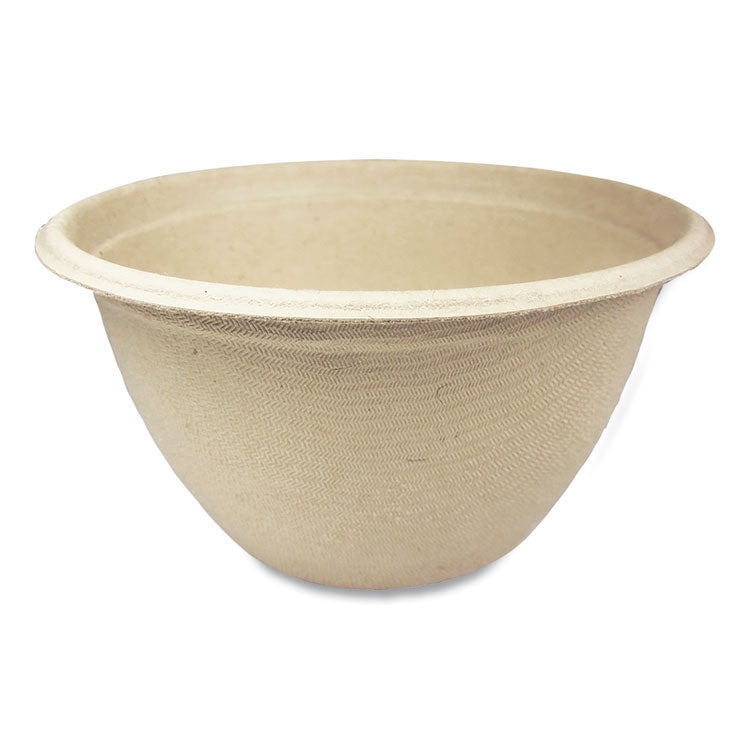 Fiber Bowls, 12 oz, 4.5" dia x 2.5" h, Natural, Paper, 500/Carton 1