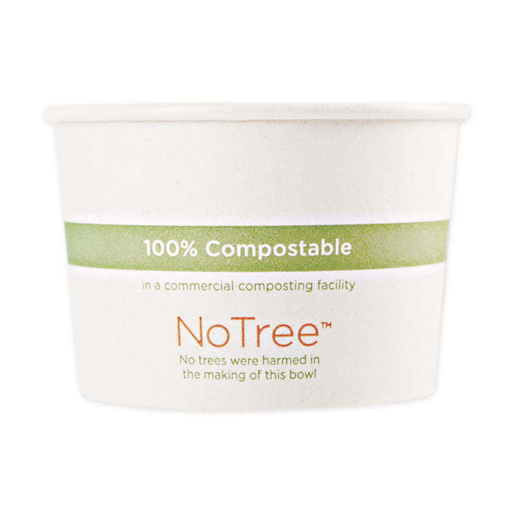 No Tree Paper Bowls, 12 oz, 4.4" Diameter x 2.5"h, Natural, Sugarcane, 500/Carton 1