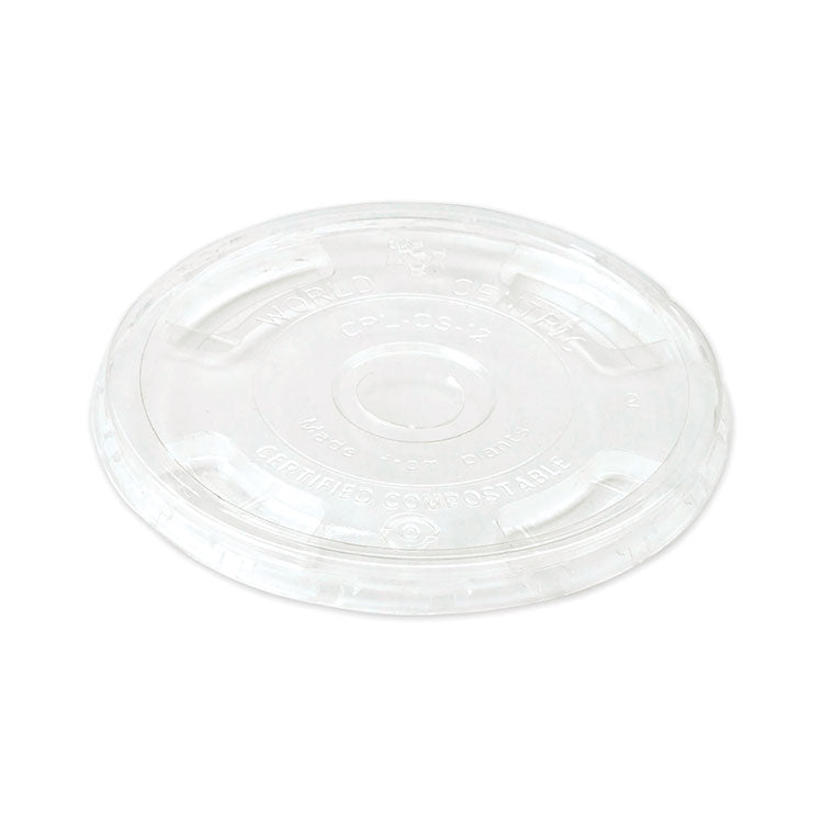 Pla Clear Cold Cup Lids, Flat Lid, Fits 9 Oz To 24 Oz Cups, 1,000/carton 1