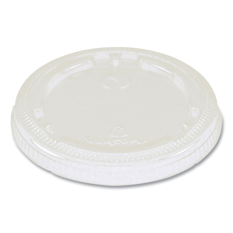 PLA Lids for Fiber Cups, 3.1" Diameter x 0.4"h, Clear, Plastic, 1,000/Carton 1