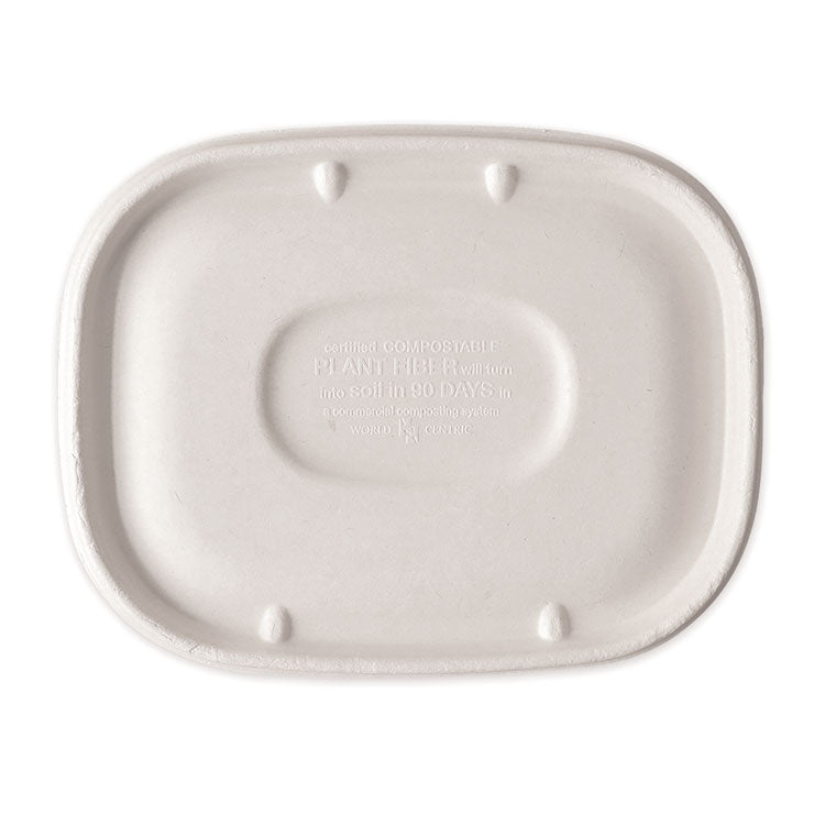 Fiber Lids for Fiber Containers, 8.9 x 6.9 x 0.4, Natural, Paper, 400/Carton 1