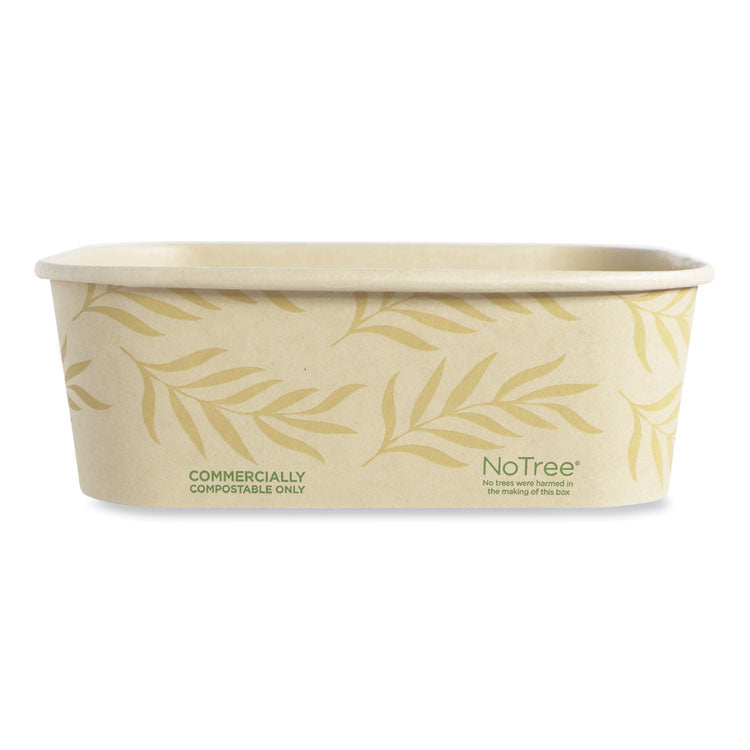 No Tree Rectangular Containers, 24 oz, 4.7 x 6.8 x 2.3, Natural, Sugarcane, 300/Carton 1