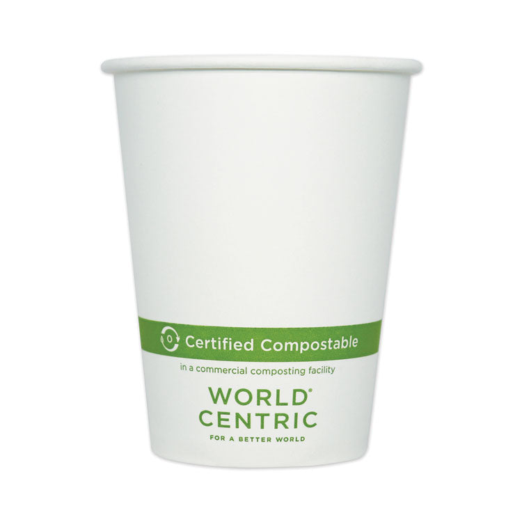 Paper Hot Cups, 12 Oz, White, 1,000/carton 1