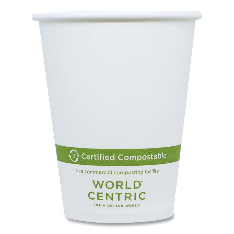 Paper Hot Cups, 8 oz, White, 1,000/Carton 1