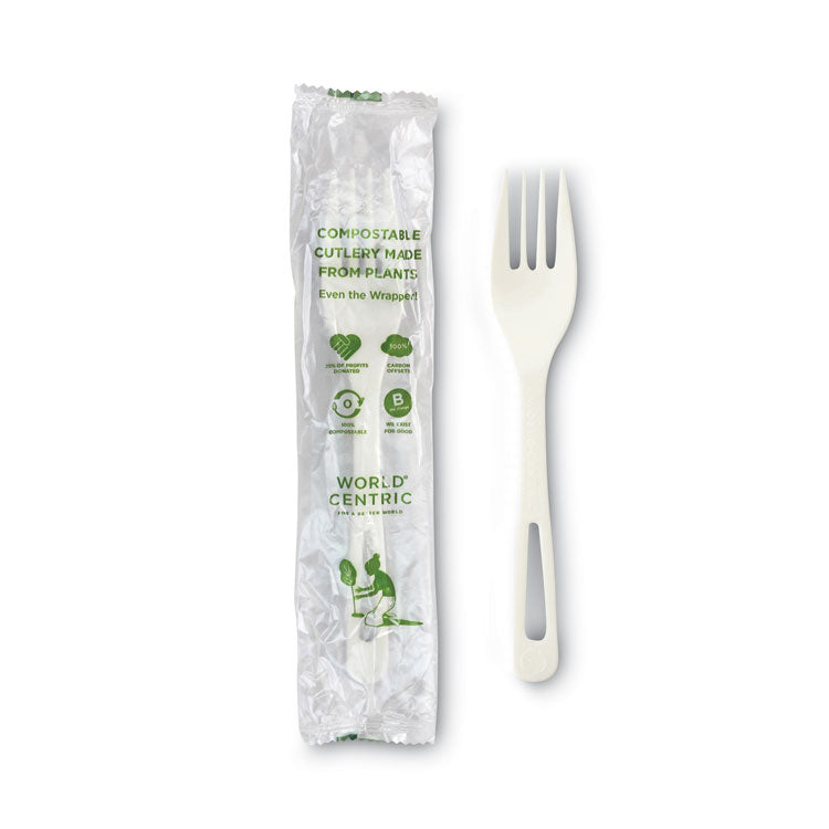 Tpla Compostable Cutlery, Fork, 6.3", White, 750/carton 1