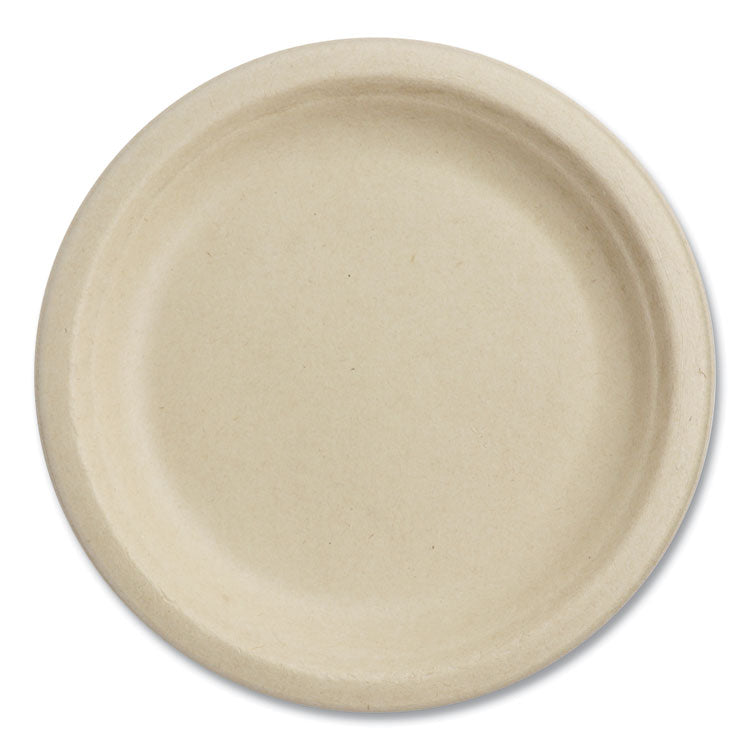 Fiber Plates, 7" dia, Natural, 1,000/Carton 1