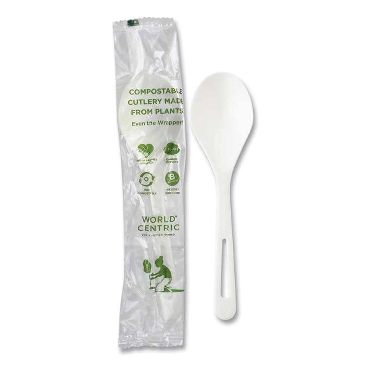 TPLA Compostable Cutlery, Soup Spoon, White, 750/Carton 1